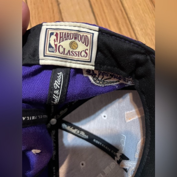 Los Angeles Lakers Vintage mitchell and ness SnapBack Cap Hat Wool NWOT FLAW - Picture 3 of 8